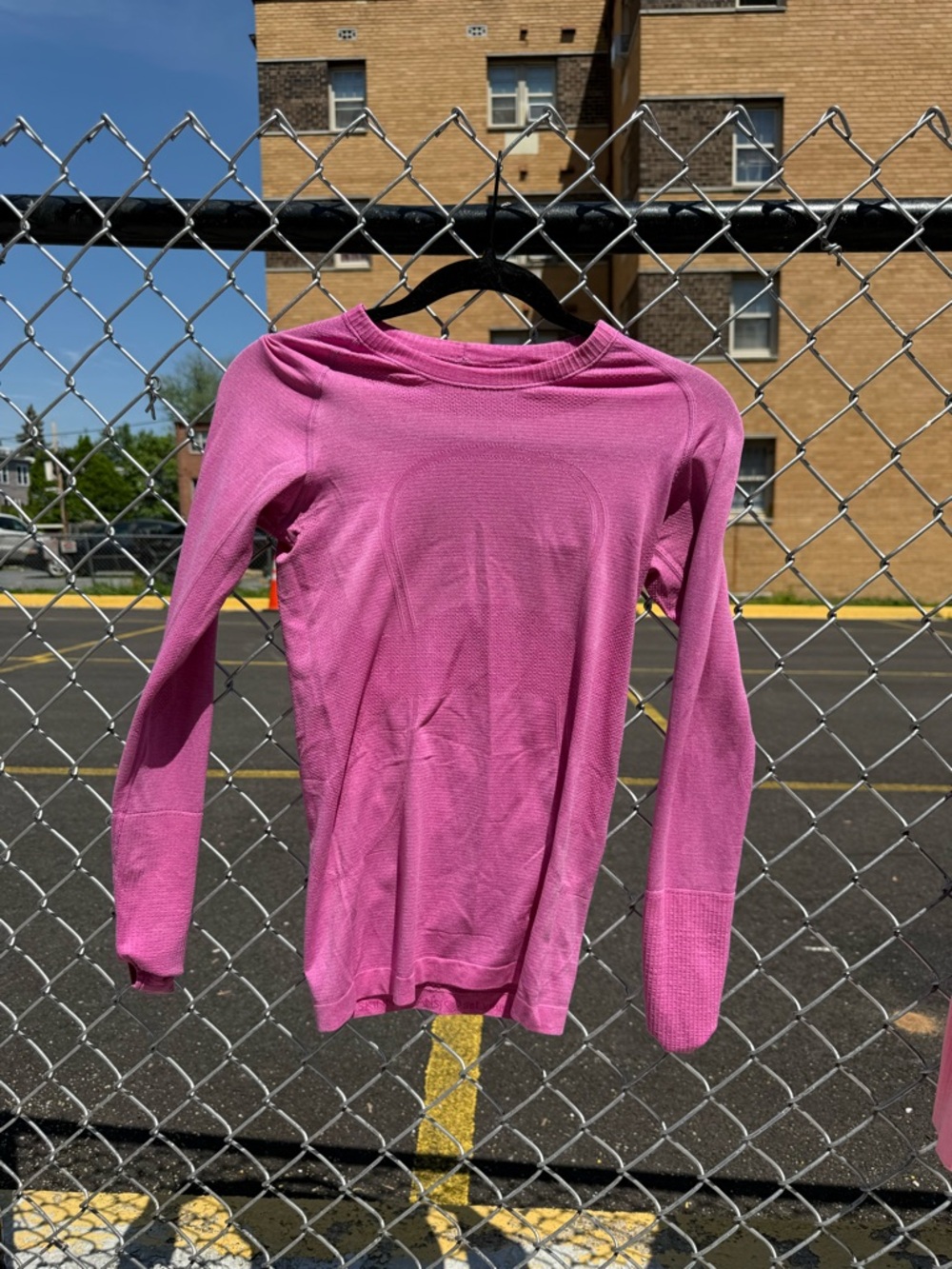 lululemon athletica Long Sleeve Seamless Top in Pink